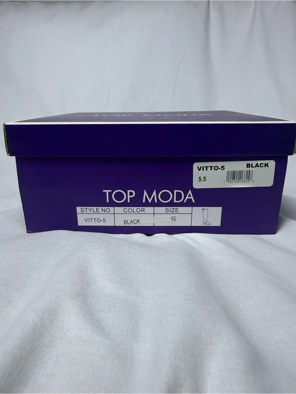 TOP Moda Black Over-the-Knee Block Heel Boots